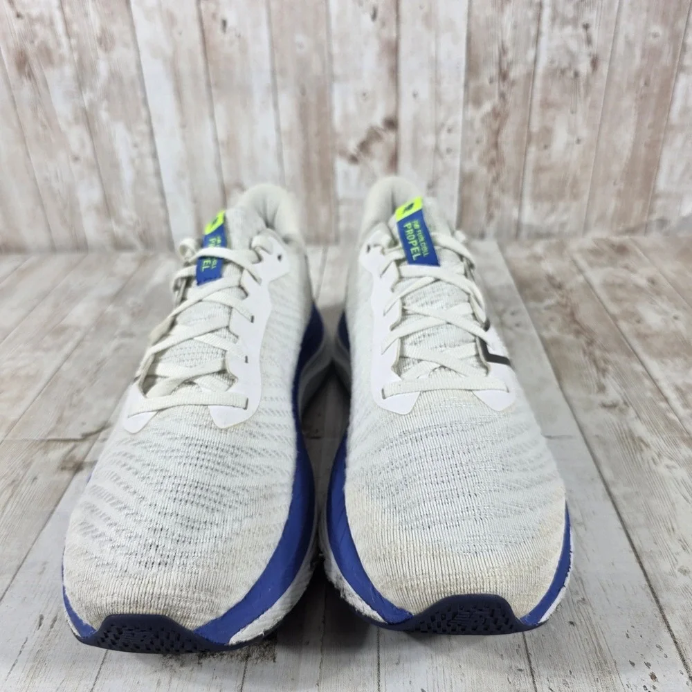 New Balance FuelCell‎ Propel v4 Mens 10.5 Running Shoes White Blue MFCPRCW4